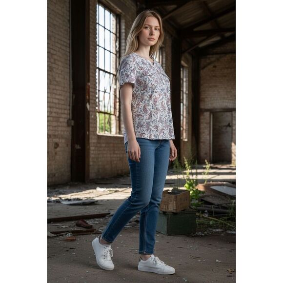 Hastings & Smith Tops - Hastings & Smith Paisley Print Blouse NEW NWT